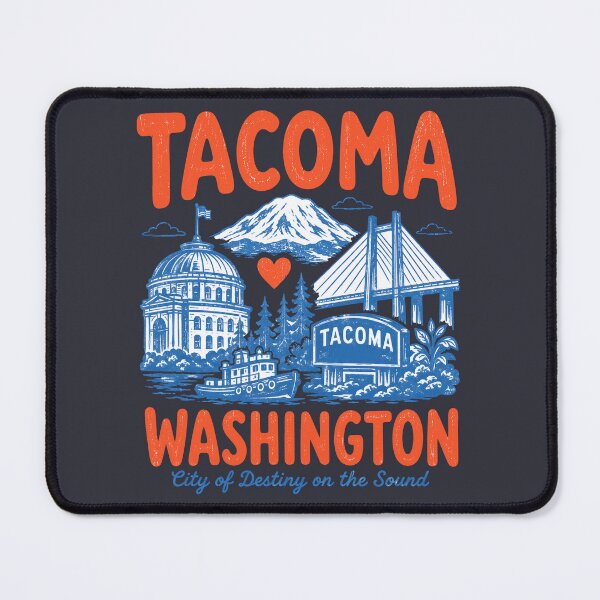 Item preview, Tacoma Washington Cute Retro City designed and sold by HowToCanadian.