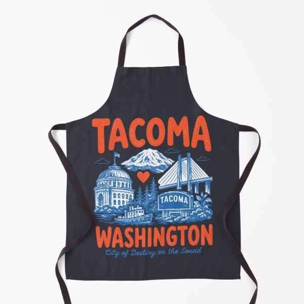Item preview, Tacoma Washington Cute Retro City designed and sold by HowToCanadian.