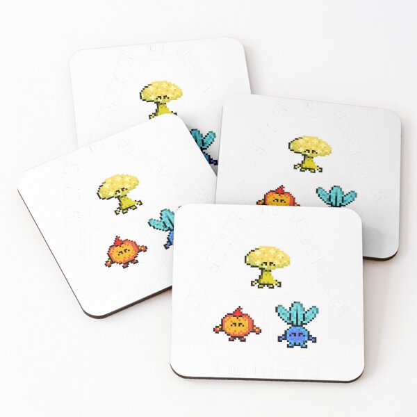Item preview, Pixelated 8-bit vegetables in a hexagon designed and sold by EduArtDesign.