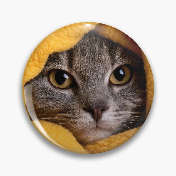 Item preview, Gray Tabby Cat in Blanket 01 designed and sold by Elisabeth Lucas.