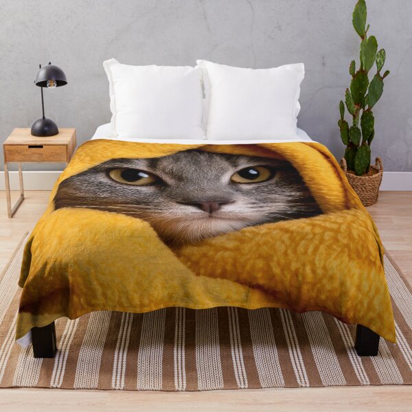 Item preview, Gray Tabby Cat in Blanket 01 designed and sold by Elisabeth Lucas.