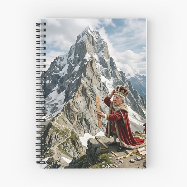 Item preview, King Measuring Alpine Mountain With Small Wooden Ruler designed and sold by Michaelragheb.