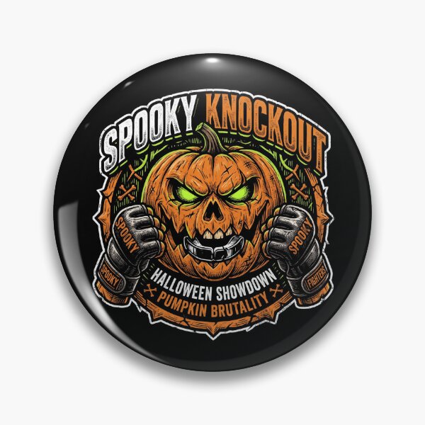 Item preview, Spooky Knockout Evil Pumpkin Boxing Halloween Showdown designed and sold by TeNovaStudio ⭐⭐⭐⭐⭐.