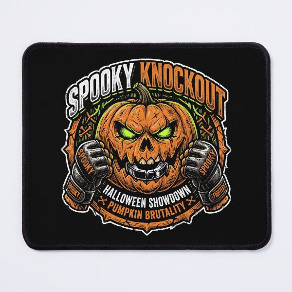 Item preview, Spooky Knockout Evil Pumpkin Boxing Halloween Showdown designed and sold by TeNovaStudio ⭐⭐⭐⭐⭐.