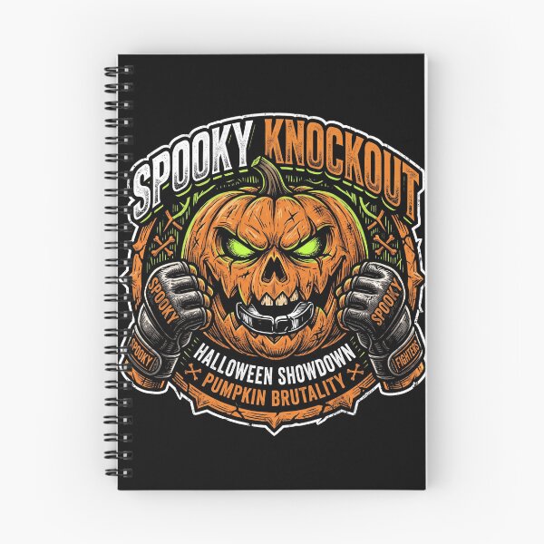 Item preview, Spooky Knockout Evil Pumpkin Boxing Halloween Showdown designed and sold by TeNovaStudio ⭐⭐⭐⭐⭐.