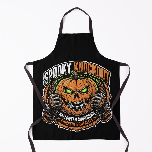 Item preview, Spooky Knockout Evil Pumpkin Boxing Halloween Showdown designed and sold by TeNovaStudio.