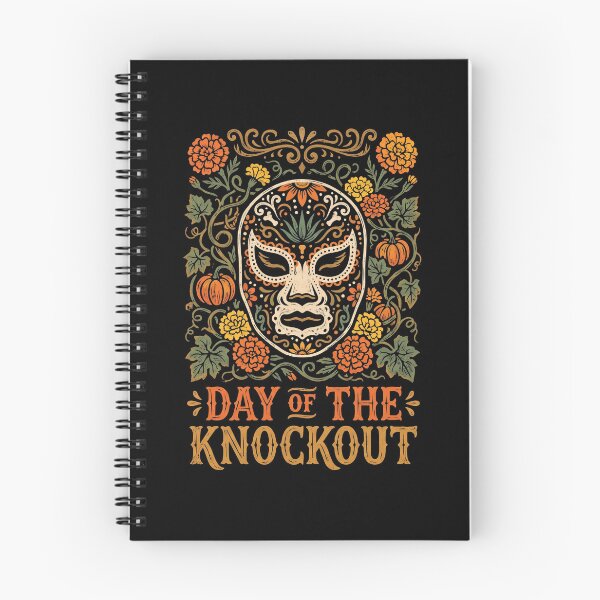Item preview, Day Of The Knockout Lucha Libre Mask Marigold Halloween designed and sold by TeNovaStudio ⭐⭐⭐⭐⭐.