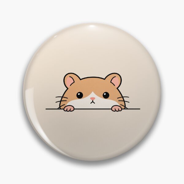 Item preview, Cute Hamster Peeking Minimalist Illustration designed and sold by NeoMow.