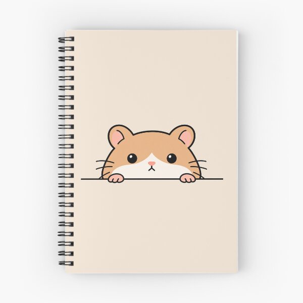 Item preview, Cute Hamster Peeking Minimalist Illustration designed and sold by NeoMow.