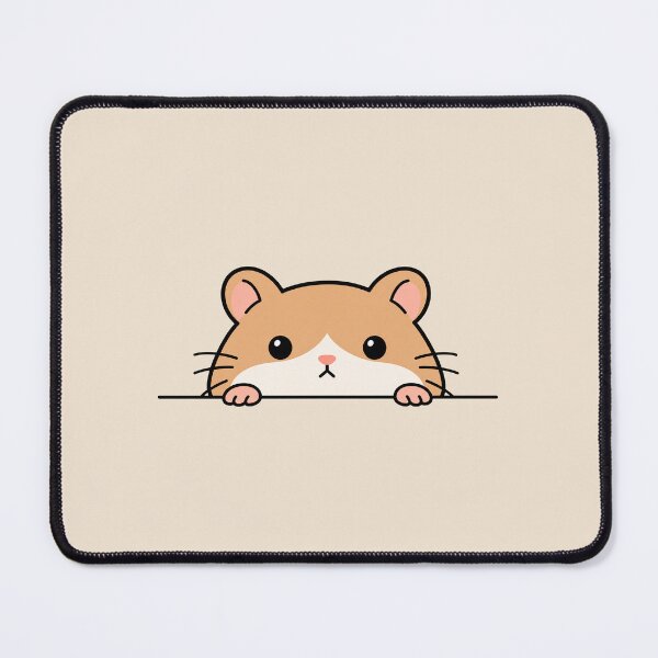 Item preview, Cute Hamster Peeking Minimalist Illustration designed and sold by NeoMow.