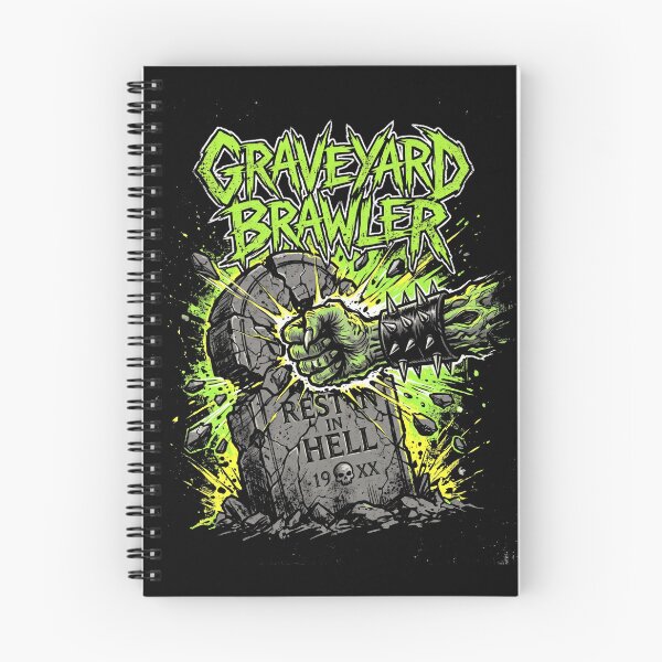 Item preview, Graveyard Brawler Zombie Fist Smashing Tombstone Halloween designed and sold by TeNovaStudio ⭐⭐⭐⭐⭐.