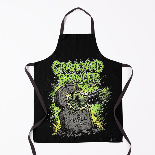 Item preview, Graveyard Brawler Zombie Fist Smashing Tombstone Halloween designed and sold by TeNovaStudio ⭐⭐⭐⭐⭐.