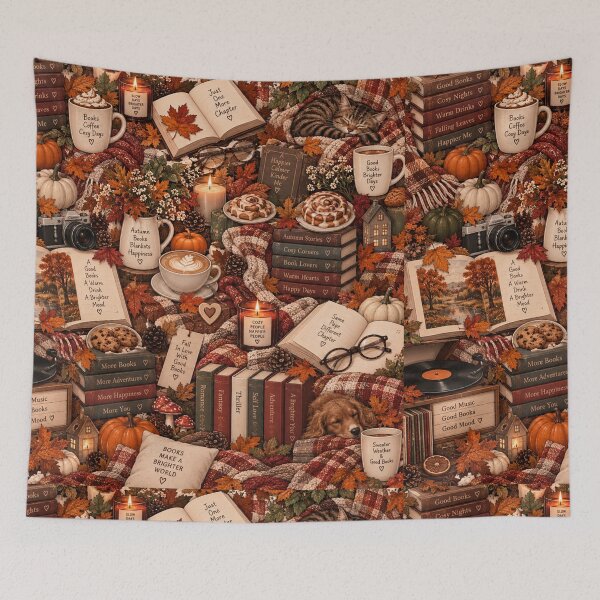 Item preview, Cozy Autumn Book Nook  designed and sold by cutedesignsbybrooklyn.