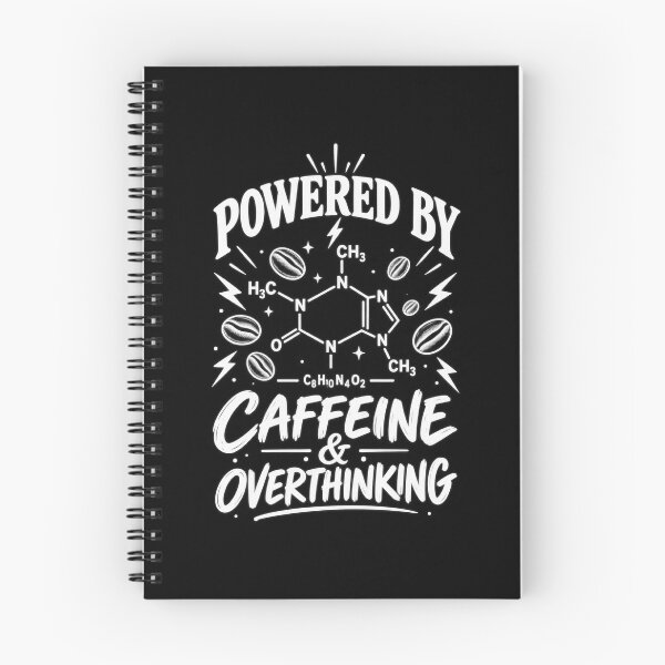 Item preview, Powered By Caffeine & Overthinking - Science Coffee designed and sold by Ridaelb.