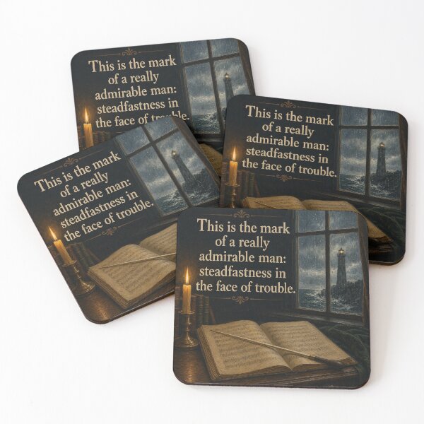 Item preview, Steadfast Beethoven Quote | Admirable Character in the Face of Trouble Art designed and sold by DoReMiStudio.