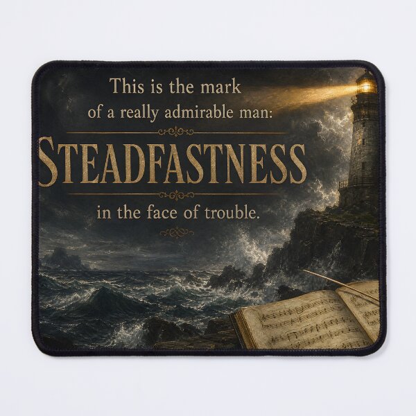 Item preview, Steadfast Beethoven Quote | Admirable Character in the Face of Trouble Art designed and sold by DoReMiStudio.