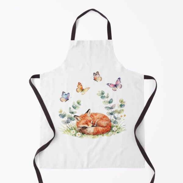 Item preview, Whimsical Woodland Fox and Butterflies Illustration designed and sold by WildArtIT.