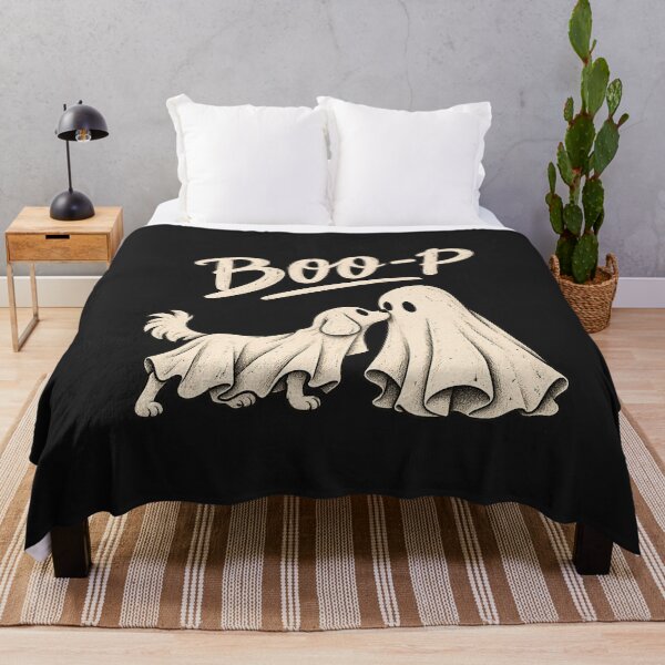 Item preview, Boo-p Ghost Dog Comfort T-Shirt, Funny Halloween Dog Mom Shirt designed and sold by greatmar1.