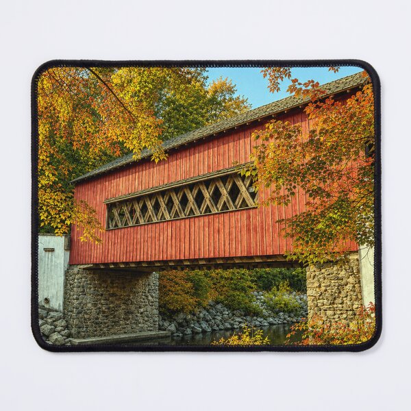 Item preview, Wooddale Covered Bridge color designed and sold by gotucoveredart.