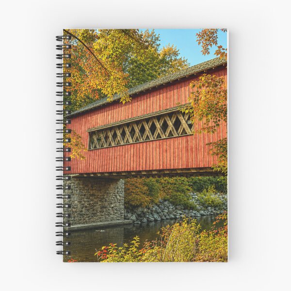 Item preview, Wooddale Covered Bridge color designed and sold by gotucoveredart.