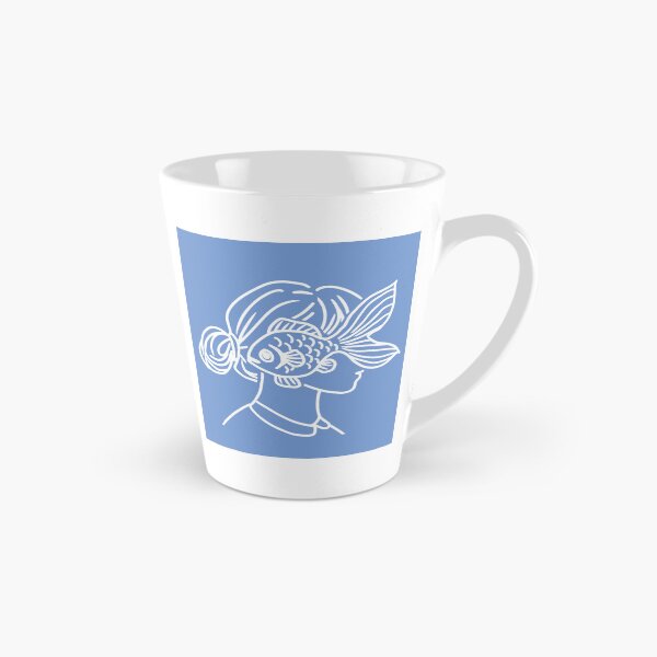 Item preview, Daydreaming fish (blue background) designed and sold by nereid32.