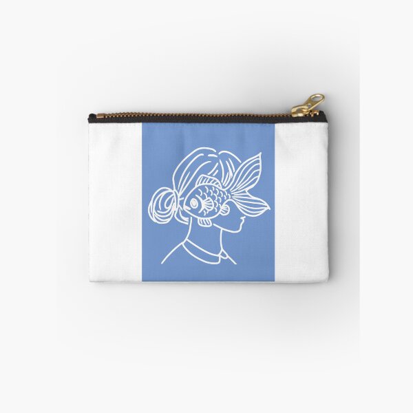 Item preview, Daydreaming fish (blue background) designed and sold by nereid32.