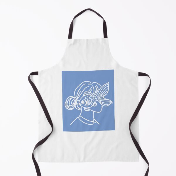 Item preview, Daydreaming fish (blue background) designed and sold by nereid32.