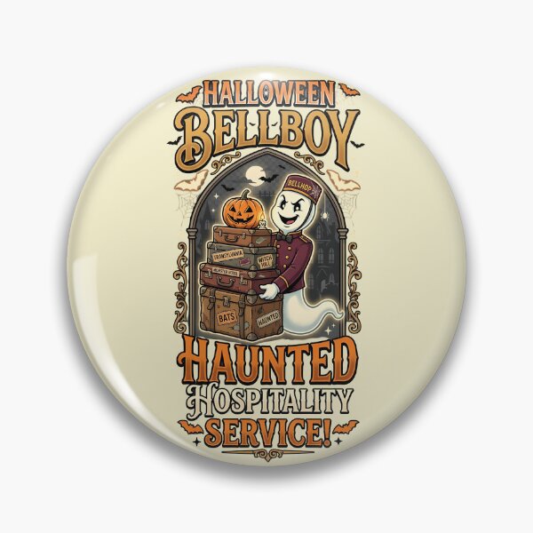 Item preview, Haunted hospitality service - Helloween bellboy - Halloween for hotel staff designed and sold by ParadoxParadox.