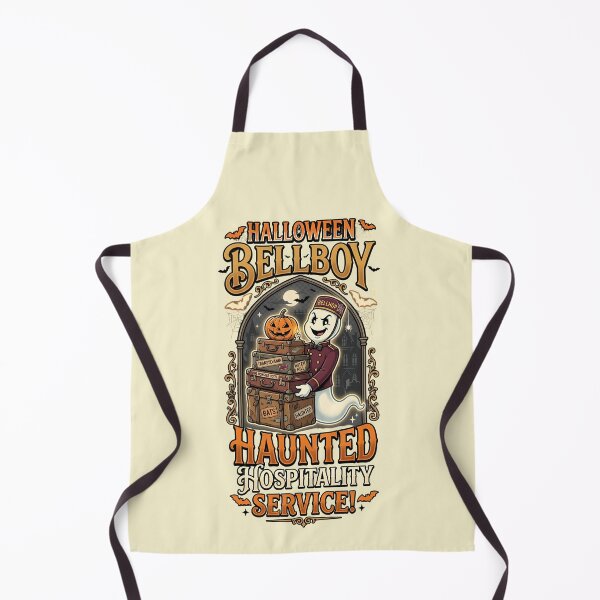 Item preview, Haunted hospitality service - Helloween bellboy - Halloween for hotel staff designed and sold by ParadoxParadox.