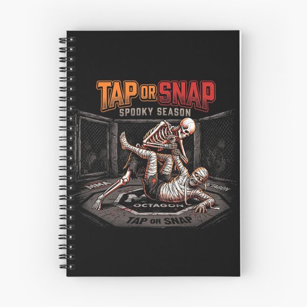 Item preview, Tap Or Snap Spooky Season Skeleton Armbar MMA Cage Halloween designed and sold by TeNovaStudio ⭐⭐⭐⭐⭐.