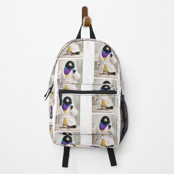 Item preview, Gouldian Finch Wearing a Bathrobe designed and sold by Sillytoe.