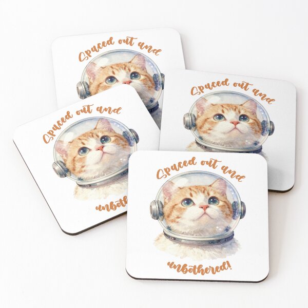Item preview, Cat in space suit - spaced out and unbothered designed and sold by WildArtIT.