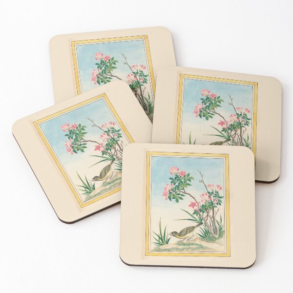 Item preview,  Pierre Joseph Buchoz Pink Azalea Songbird Botanical designed and sold by TeeARTHY.