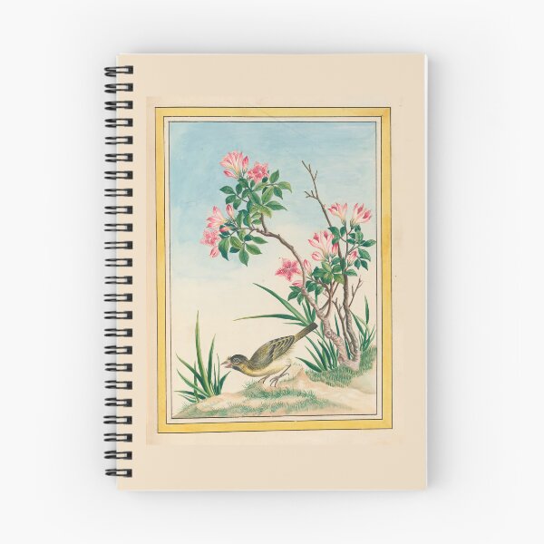Item preview,  Pierre Joseph Buchoz Pink Azalea Songbird Botanical designed and sold by TeeARTHY.