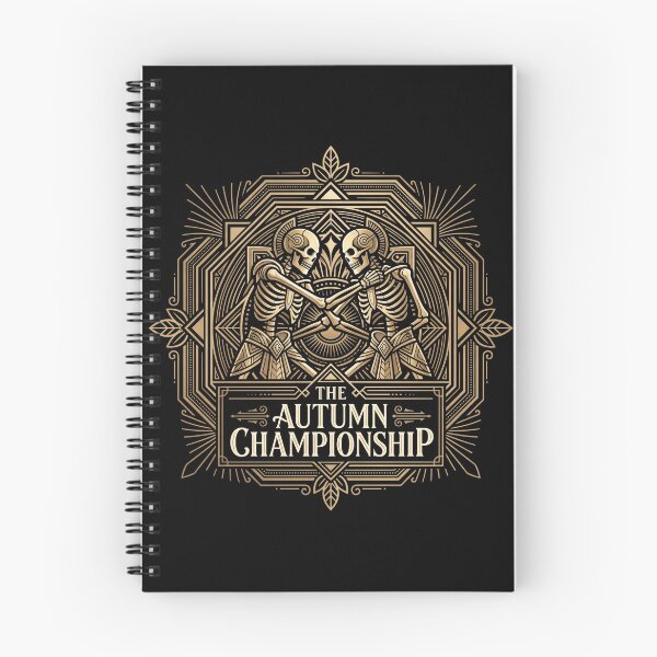 Item preview, The Autumn Championship Skeletons Wrestling Art Deco Tournament designed and sold by TeNovaStudio ⭐⭐⭐⭐⭐.