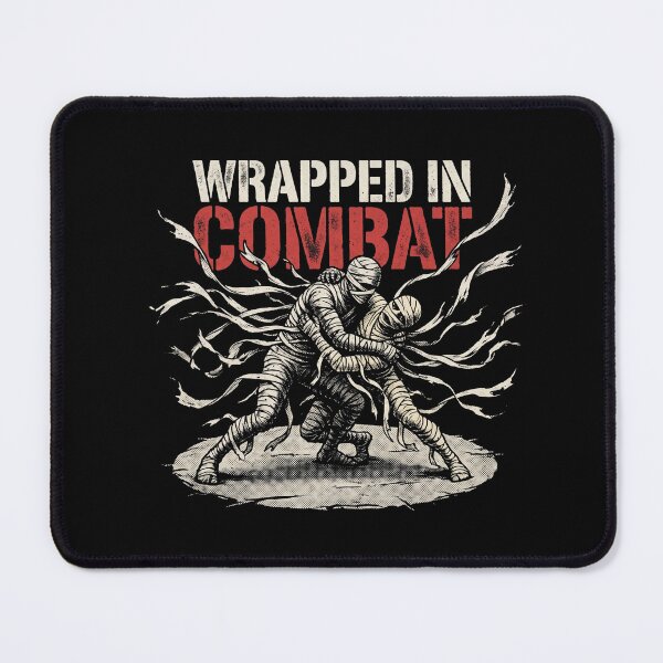Item preview, Wrapped In Combat Mummy Wrestling BJJ Grappling Halloween designed and sold by TeNovaStudio.