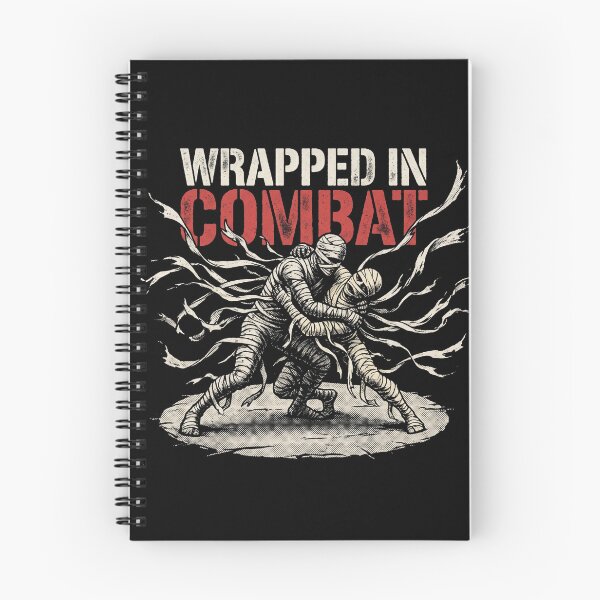 Item preview, Wrapped In Combat Mummy Wrestling BJJ Grappling Halloween designed and sold by TeNovaStudio ⭐⭐⭐⭐⭐.