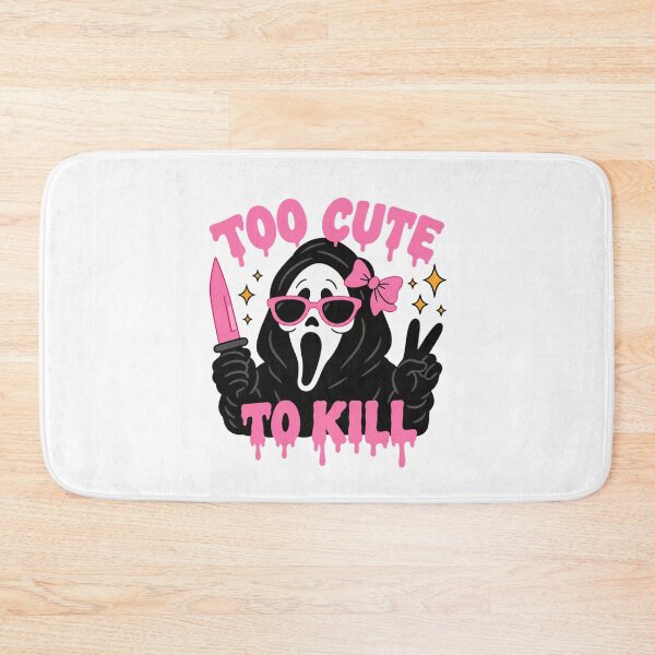 Item preview, Too Cute to Kill Ghost with Pink Sunglasses and Knife  designed and sold by wingoo22.