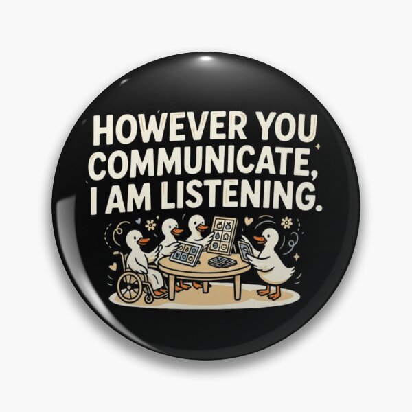 Item preview, However You Communicate I'm Listening AAC SLP Silly Goose designed and sold by Dabbing Turtle Designs.