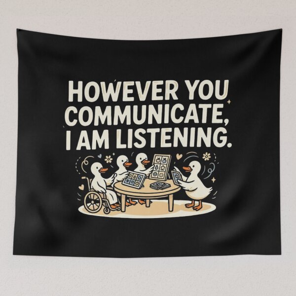 Item preview, However You Communicate I'm Listening AAC SLP Silly Goose designed and sold by Dabbing Turtle Designs.