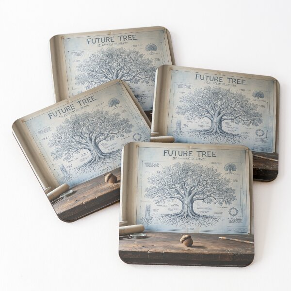 Item preview, Future Tree Blueprint of Growth Oak Acorn Potential designed and sold by Michaelragheb.
