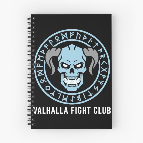 Item preview, Valhalla Fight Club Viking Rune Horned Skull MMA designed and sold by TeNovaStudio ⭐⭐⭐⭐⭐.