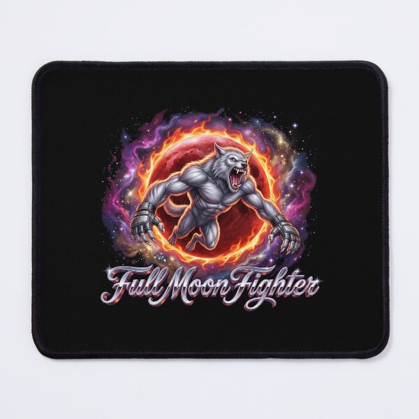 Item preview, Full Moon Fighter Werewolf MMA Blood Moon Halloween designed and sold by TeNovaStudio ⭐⭐⭐⭐⭐.