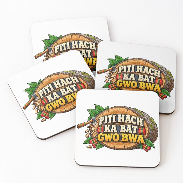 Item preview, PITI HACH KA BAT GWO BWA — Small Axe, Big Strength designed and sold by CaribChroma.