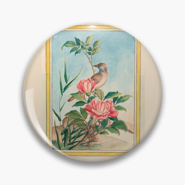 Item preview,  Pierre Joseph Buchoz Pink Peony Songbird Botanical designed and sold by TeeARTHY.