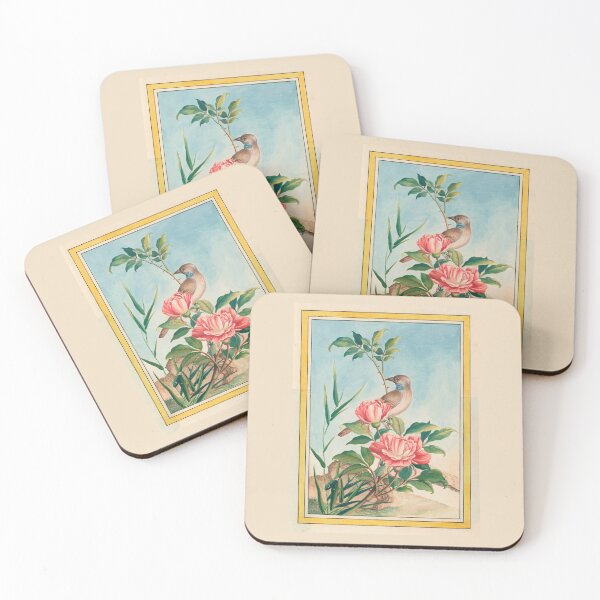 Item preview,  Pierre Joseph Buchoz Pink Peony Songbird Botanical designed and sold by TeeARTHY.