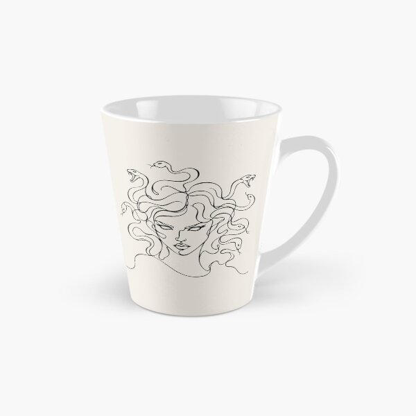 Item preview, Medusa Line Drawing - Greek Mythology Gorgon with Serpents      designed and sold by FemmePod.