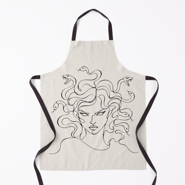 Item preview, Medusa Line Drawing - Greek Mythology Gorgon with Serpents designed and sold by FemmePod.