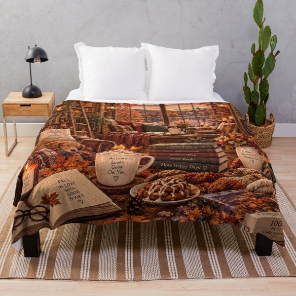 Item preview, Autumnl cosy nights  designed and sold by cutedesignsbybrooklyn.