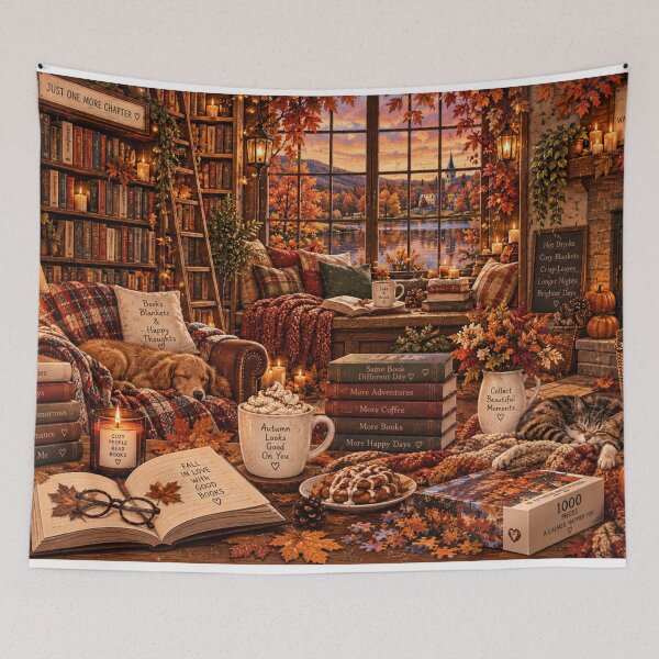 Item preview, Autumnl cosy nights  designed and sold by cutedesignsbybrooklyn.